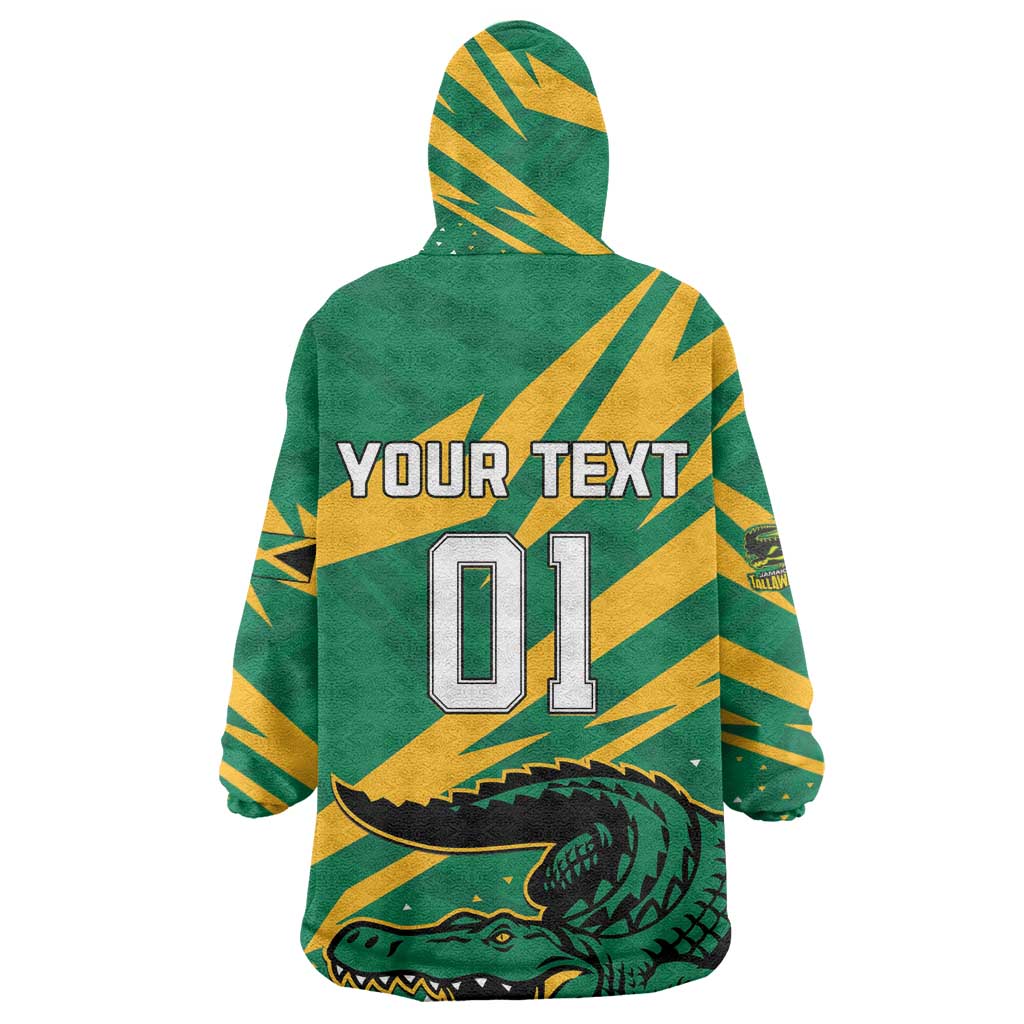 Custom Afro Jamaica Cricket Tallawahs Kid Wearable Blanket Hoodie Fi Wi Tallawahs Champions