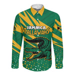 Custom Afro Jamaica Cricket Tallawahs Long Sleeve Button Shirt Fi Wi Tallawahs Champions