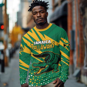 Custom Afro Jamaica Cricket Tallawahs Long Sleeve Shirt Fi Wi Tallawahs Champions