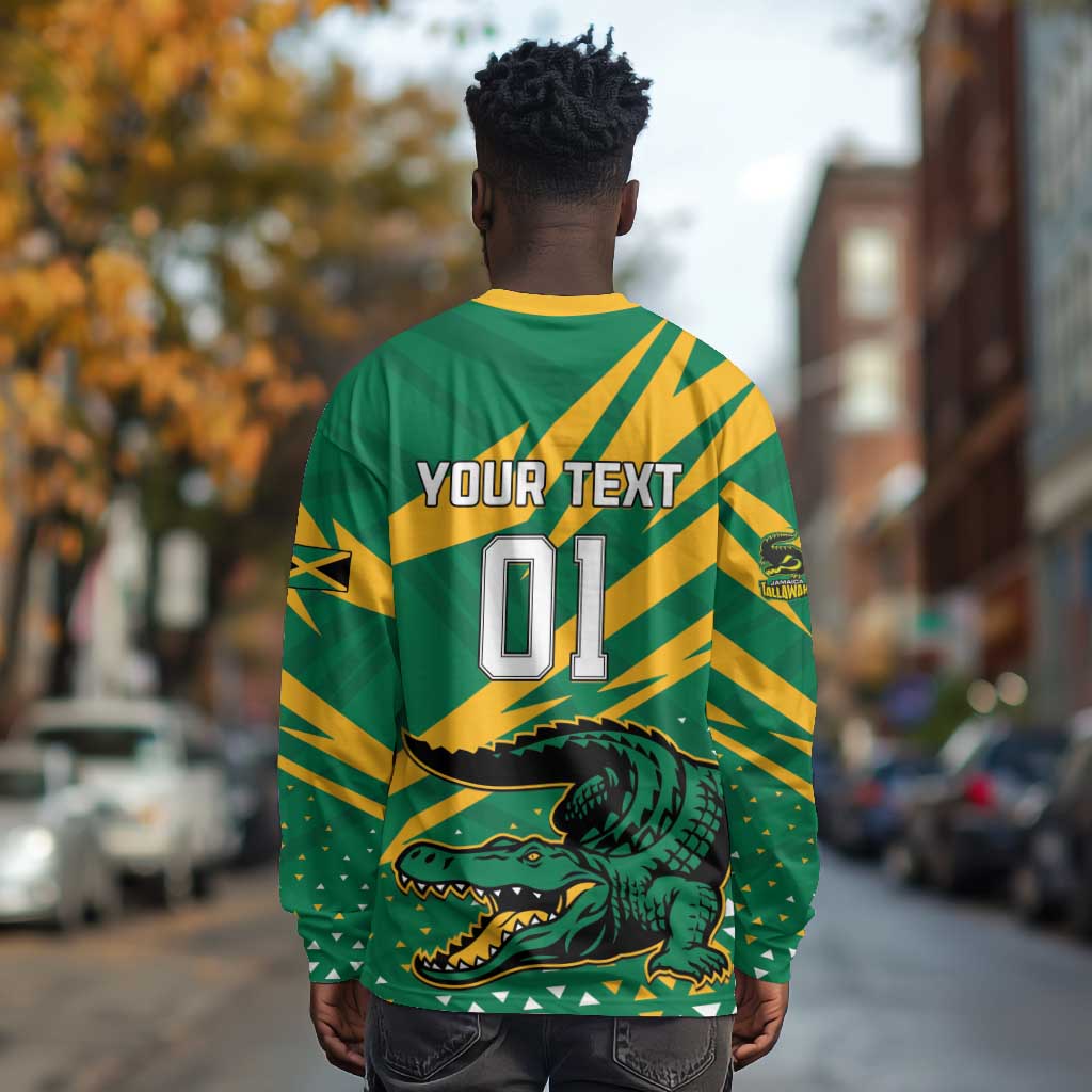 Custom Afro Jamaica Cricket Tallawahs Long Sleeve Shirt Fi Wi Tallawahs Champions