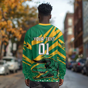 Custom Afro Jamaica Cricket Tallawahs Long Sleeve Shirt Fi Wi Tallawahs Champions