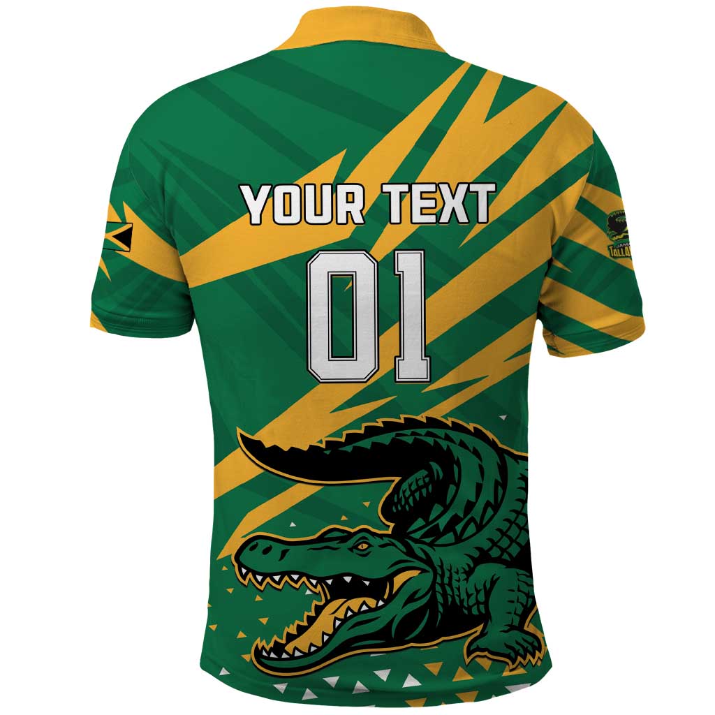 Custom Afro Jamaica Cricket Tallawahs Polo Shirt Fi Wi Tallawahs Champions