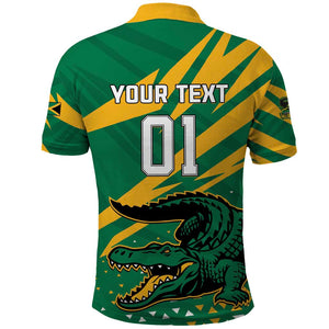 Custom Afro Jamaica Cricket Tallawahs Polo Shirt Fi Wi Tallawahs Champions