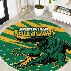 Afro Jamaica Cricket Tallawahs Round Carpet Fi Wi Tallawahs Champions