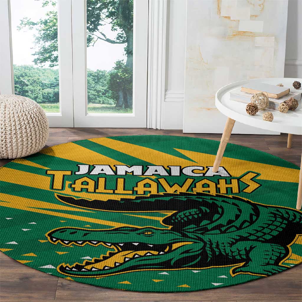 Afro Jamaica Cricket Tallawahs Round Carpet Fi Wi Tallawahs Champions