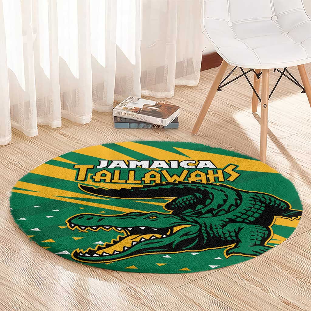 Afro Jamaica Cricket Tallawahs Round Carpet Fi Wi Tallawahs Champions
