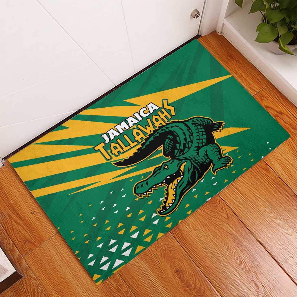 Afro Jamaica Cricket Tallawahs Rubber Doormat Fi Wi Tallawahs Champions