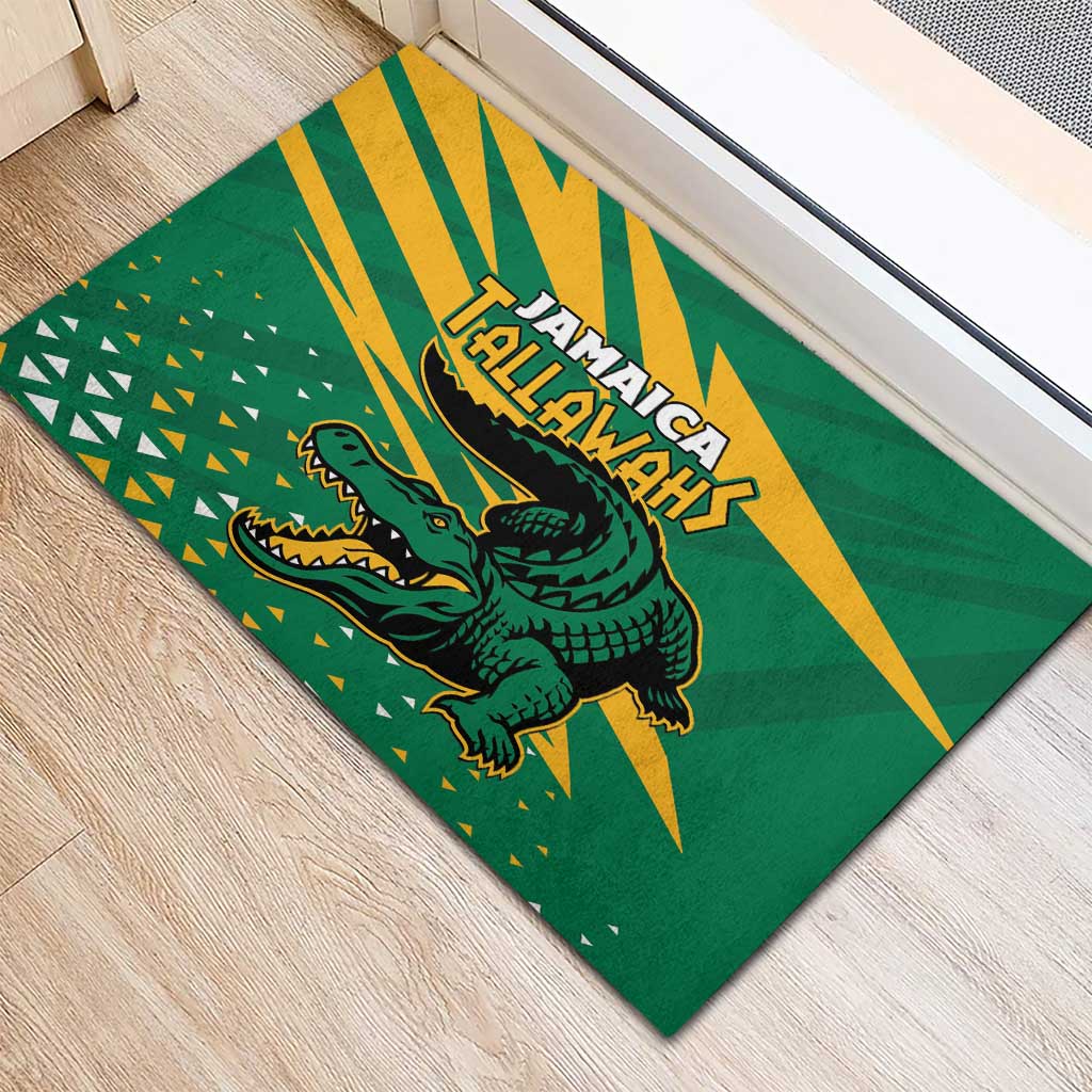 Afro Jamaica Cricket Tallawahs Rubber Doormat Fi Wi Tallawahs Champions