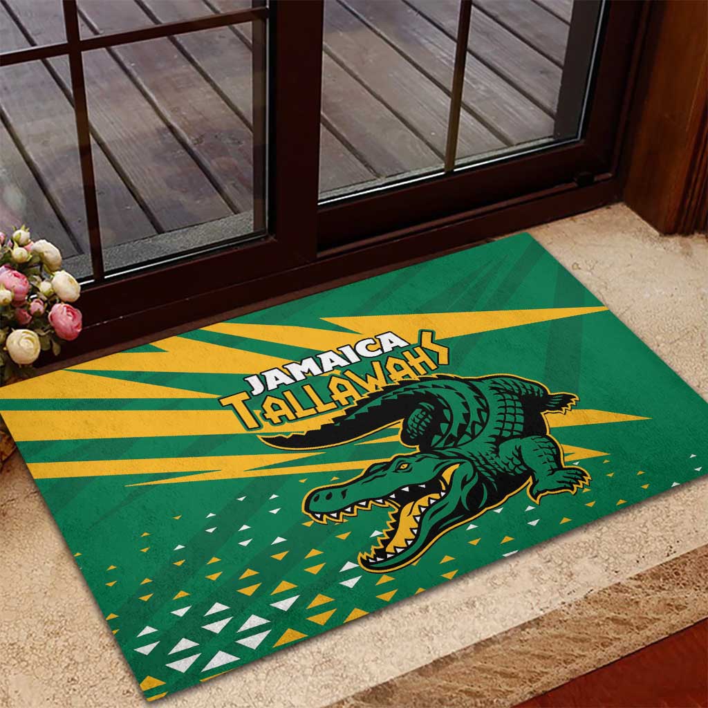 Afro Jamaica Cricket Tallawahs Rubber Doormat Fi Wi Tallawahs Champions