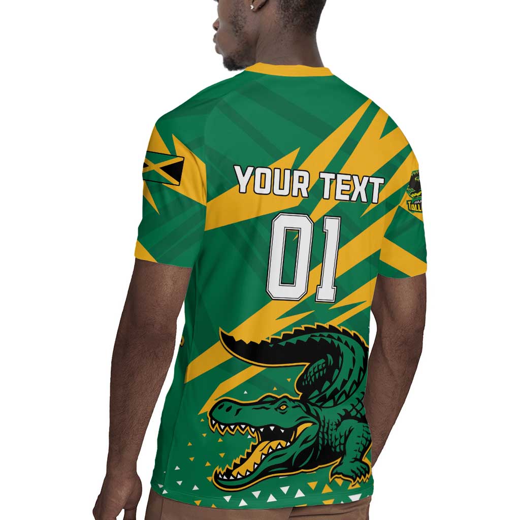 Custom Afro Jamaica Cricket Tallawahs Rugby Jersey Fi Wi Tallawahs Champions