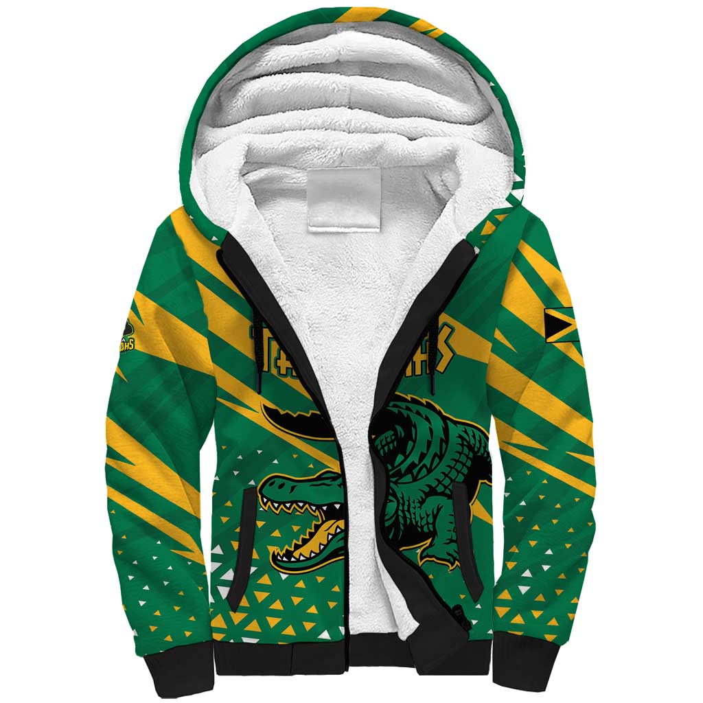 Custom Afro Jamaica Cricket Tallawahs Sherpa Hoodie Fi Wi Tallawahs Champions