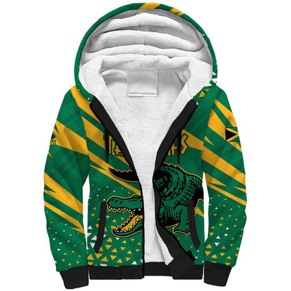Custom Afro Jamaica Cricket Tallawahs Sherpa Hoodie Fi Wi Tallawahs Champions