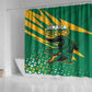 Afro Jamaica Cricket Tallawahs Shower Curtain Fi Wi Tallawahs Champions