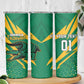 Custom Afro Jamaica Cricket Tallawahs Skinny Tumbler Fi Wi Tallawahs Champions