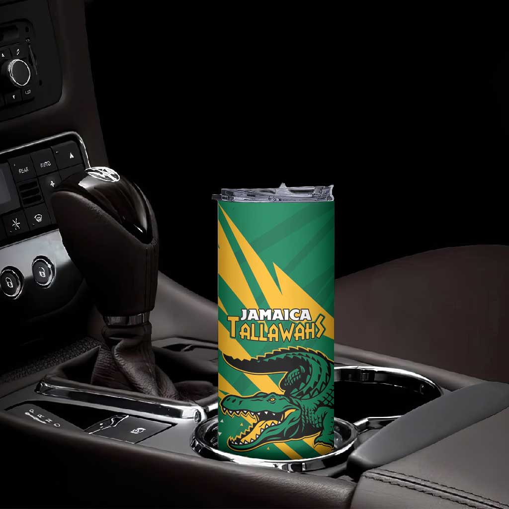 Custom Afro Jamaica Cricket Tallawahs Skinny Tumbler Fi Wi Tallawahs Champions
