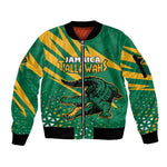 Custom Afro Jamaica Cricket Tallawahs Sleeve Zip Bomber Jacket Fi Wi Tallawahs Champions