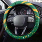 Afro Jamaica Cricket Tallawahs Steering Wheel Cover Fi Wi Tallawahs Champions
