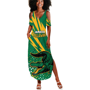 Custom Afro Jamaica Cricket Tallawahs Summer Maxi Dress Fi Wi Tallawahs Champions