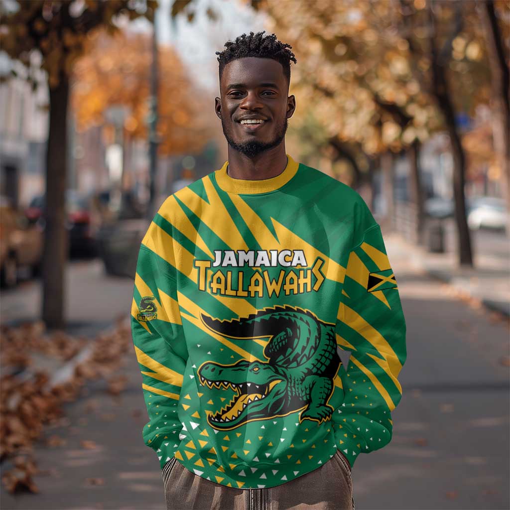 Custom Afro Jamaica Cricket Tallawahs Sweatshirt Fi Wi Tallawahs Champions