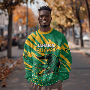 Custom Afro Jamaica Cricket Tallawahs Sweatshirt Fi Wi Tallawahs Champions