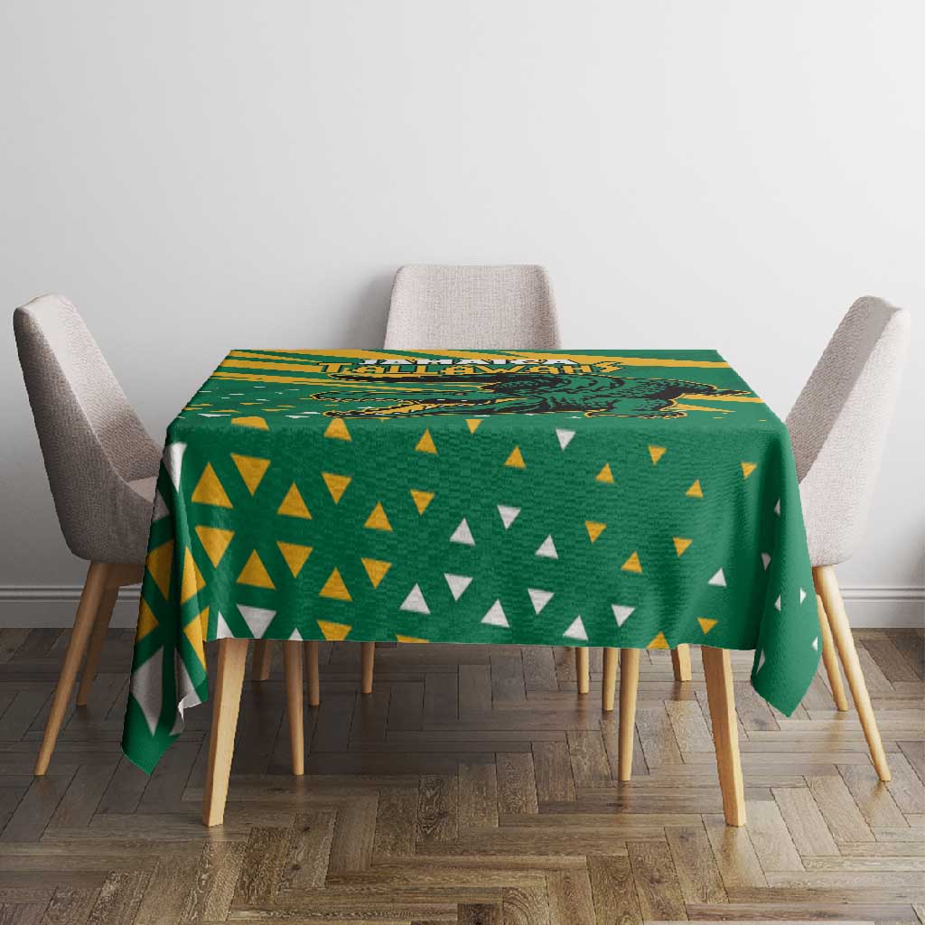 Afro Jamaica Cricket Tallawahs Tablecloth Fi Wi Tallawahs Champions
