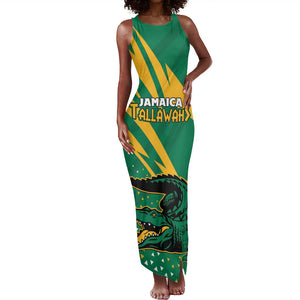 Custom Afro Jamaica Cricket Tallawahs Tank Maxi Dress Fi Wi Tallawahs Champions