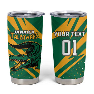 Custom Afro Jamaica Cricket Tallawahs Tumbler Cup Fi Wi Tallawahs Champions