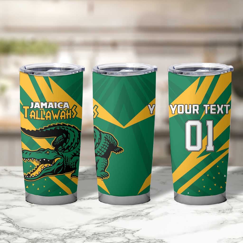 Custom Afro Jamaica Cricket Tallawahs Tumbler Cup Fi Wi Tallawahs Champions