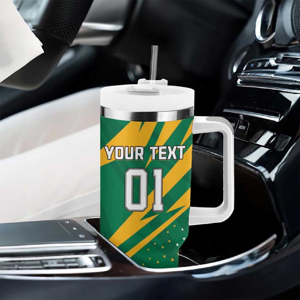 Custom Afro Jamaica Cricket Tallawahs Tumbler With Handle Fi Wi Tallawahs Champions
