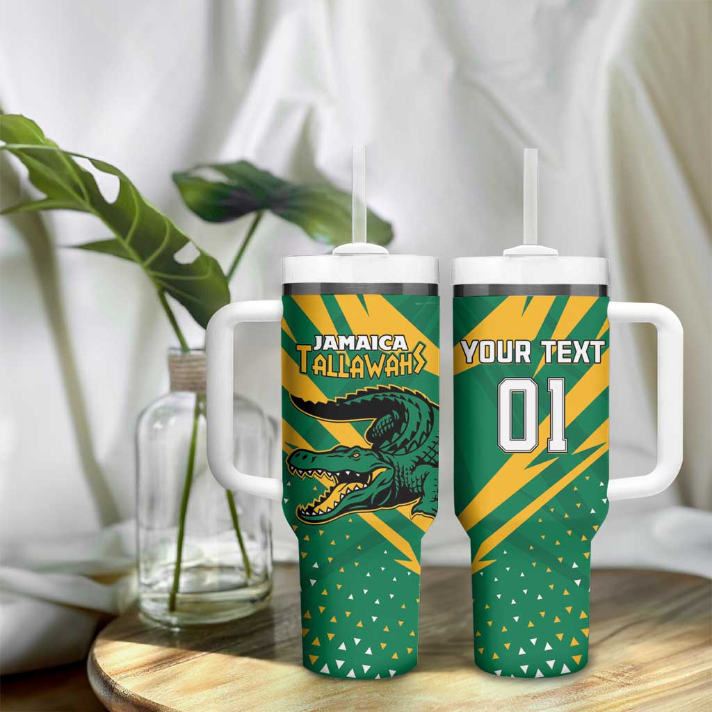 Custom Afro Jamaica Cricket Tallawahs Tumbler With Handle Fi Wi Tallawahs Champions
