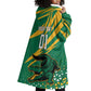 Custom Afro Jamaica Cricket Tallawahs Wearable Blanket Hoodie Fi Wi Tallawahs Champions