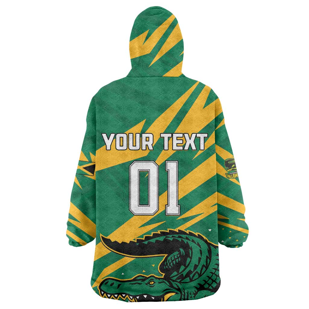 Custom Afro Jamaica Cricket Tallawahs Wearable Blanket Hoodie Fi Wi Tallawahs Champions