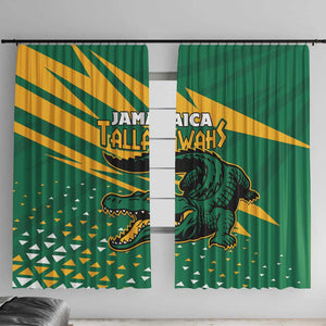Afro Jamaica Cricket Tallawahs Window Curtain Fi Wi Tallawahs Champions