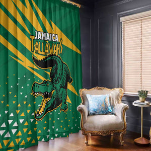 Afro Jamaica Cricket Tallawahs Window Curtain Fi Wi Tallawahs Champions