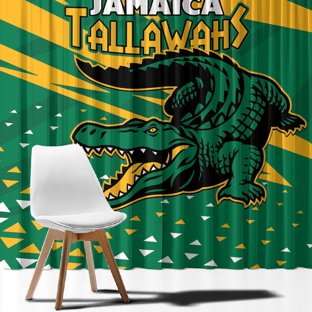Afro Jamaica Cricket Tallawahs Window Curtain Fi Wi Tallawahs Champions