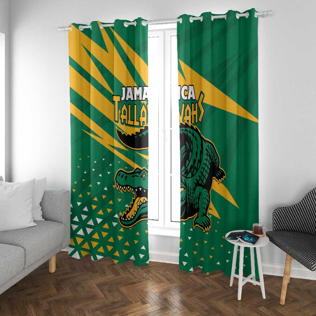 Afro Jamaica Cricket Tallawahs Window Curtain Fi Wi Tallawahs Champions