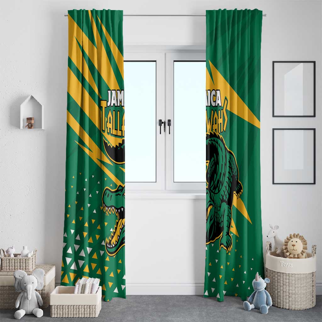 Afro Jamaica Cricket Tallawahs Window Curtain Fi Wi Tallawahs Champions