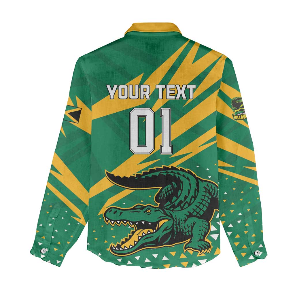 Custom Afro Jamaica Cricket Tallawahs Women Casual Shirt Fi Wi Tallawahs Champions