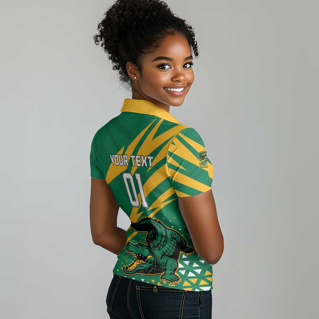 Custom Afro Jamaica Cricket Tallawahs Women Polo Shirt Fi Wi Tallawahs Champions