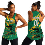 Custom Afro Jamaica Cricket Tallawahs Women Racerback Tank Fi Wi Tallawahs Champions