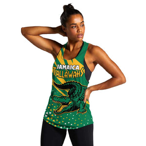Custom Afro Jamaica Cricket Tallawahs Women Racerback Tank Fi Wi Tallawahs Champions