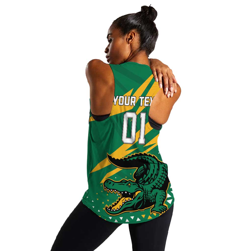 Custom Afro Jamaica Cricket Tallawahs Women Racerback Tank Fi Wi Tallawahs Champions