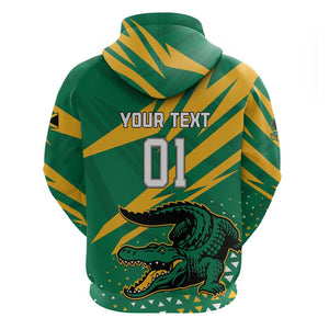Custom Afro Jamaica Cricket Tallawahs Zip Hoodie Fi Wi Tallawahs Champions