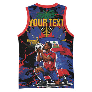 Personalized Haiti Soccer Pride Basketball Jersey Ayiti Nan Mondyal 2026