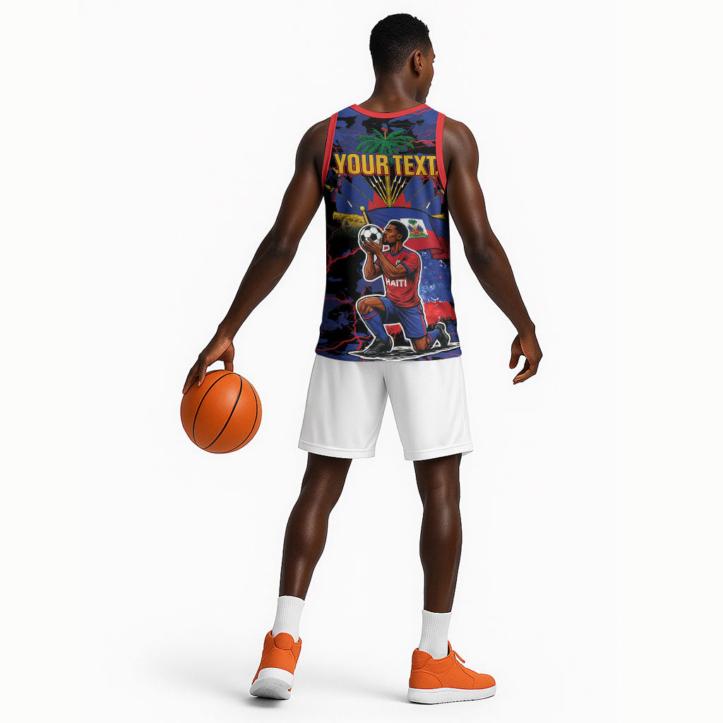 Personalized Haiti Soccer Pride Basketball Jersey Ayiti Nan Mondyal 2026