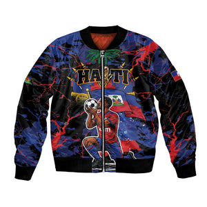 Personalized Haiti Soccer Pride Bomber Jacket Ayiti Nan Mondyal 2026