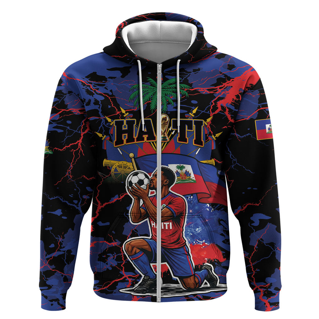 Personalized Haiti Soccer Pride Hoodie Ayiti Nan Mondyal 2026