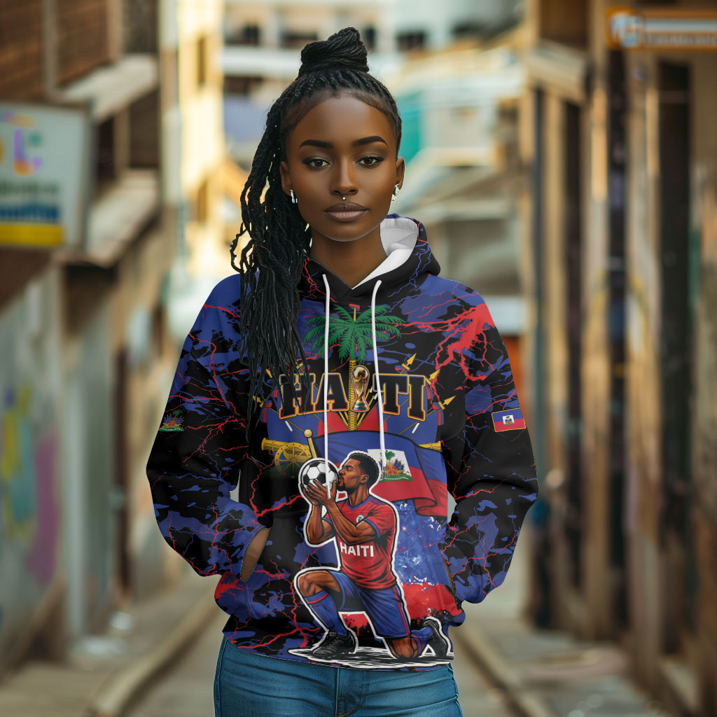 Personalized Haiti Soccer Pride Hoodie Ayiti Nan Mondyal 2026