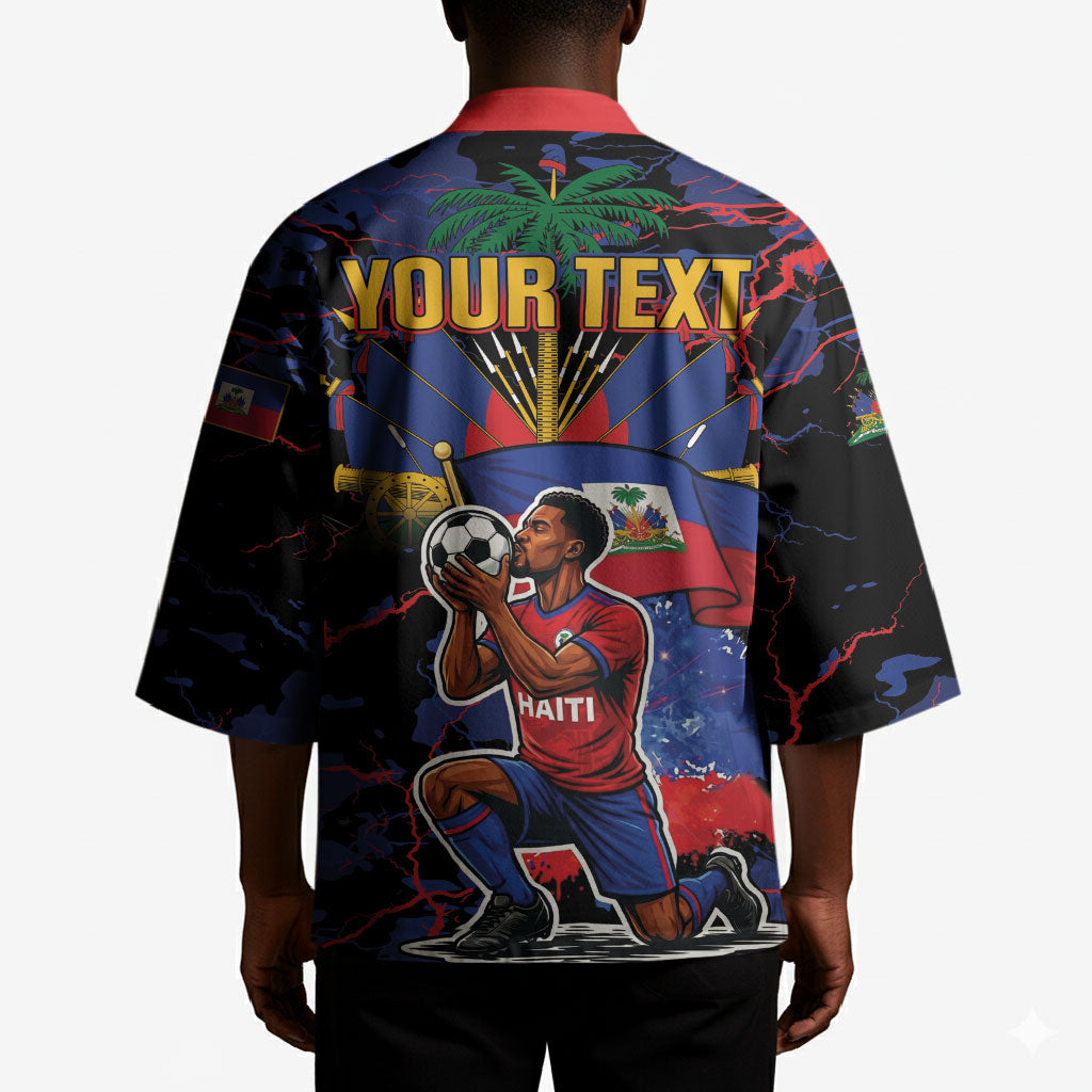Personalized Haiti Soccer Pride Kimono Ayiti Nan Mondyal 2026
