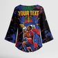 Personalized Haiti Soccer Pride Kimono Sleeve Blouse Ayiti Nan Mondyal 2026